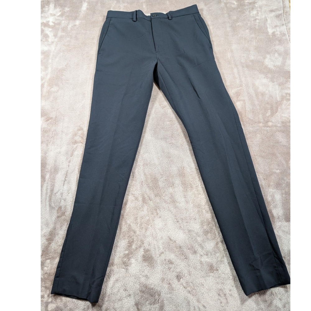 Zara Dress Pants Mens 30 Black Slim Fit Tailored Trousers Business Formal